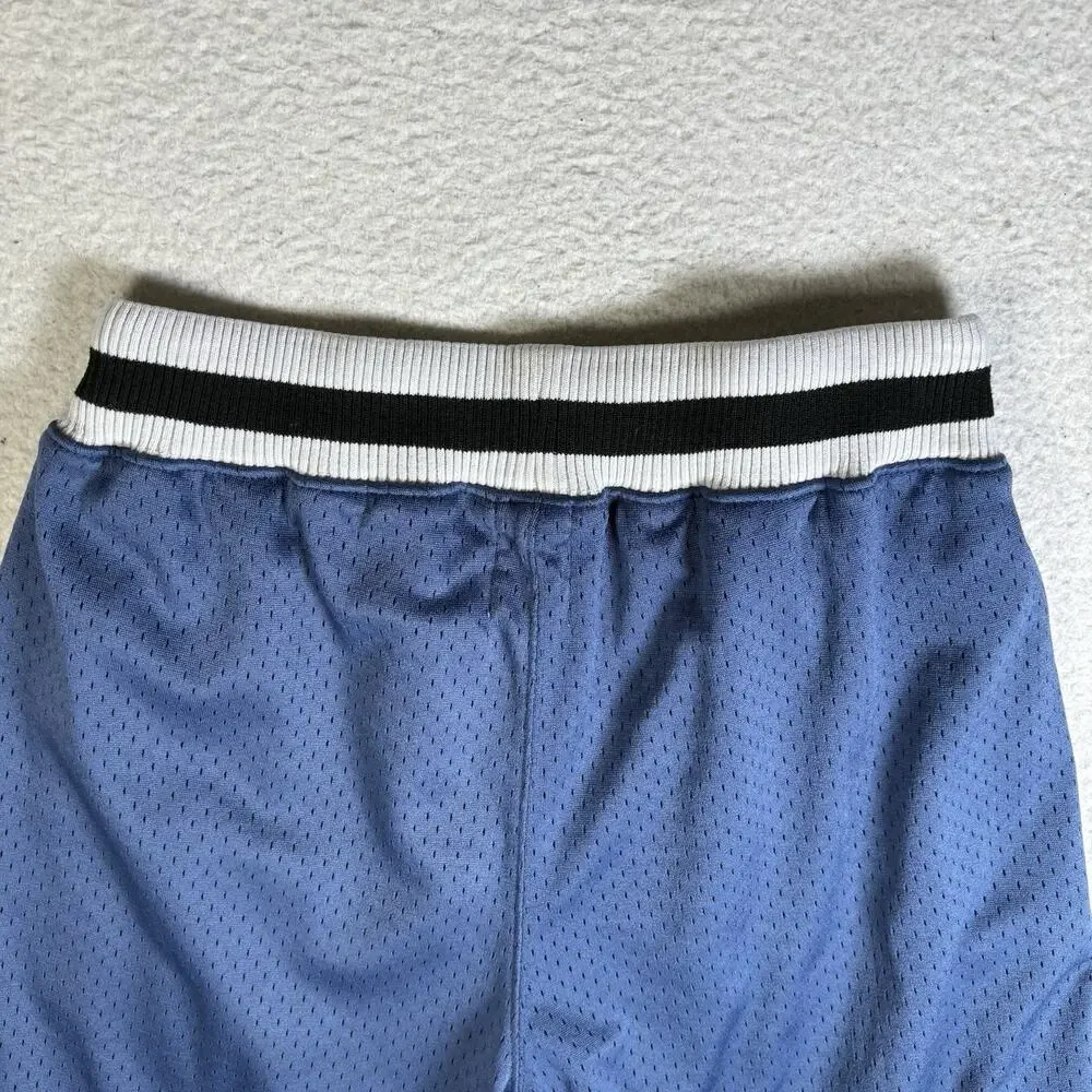 Richie Le Shorts Mens Small Blue Drawstring Mesh Basketball Gym Workout